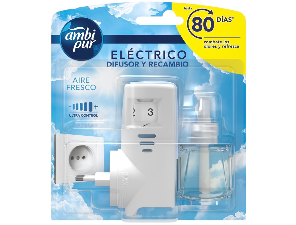 AMBIENTADOR AMBIPUR ELECTRICO FLORES ELEGANTES RECAMBIO 21,5ML