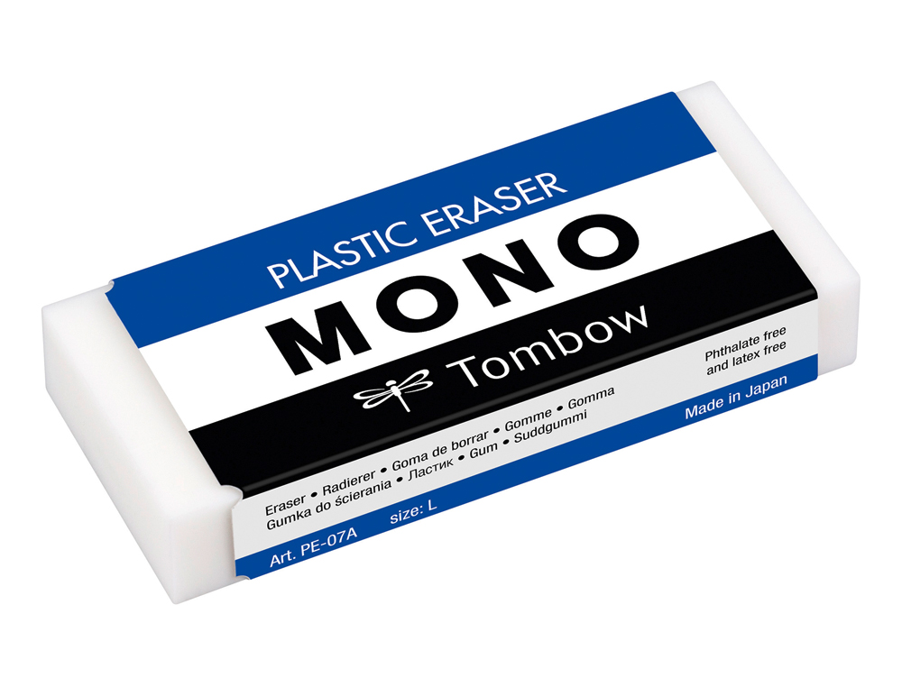 GOMA DE BORRAR TOMBOW PVC MONO TAMAÑO L