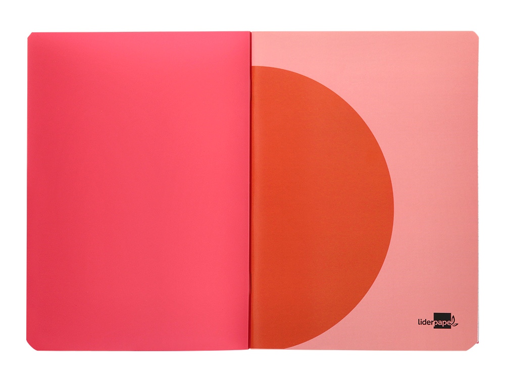 LIBRETA LIDERPAPEL 360 TAPA DE PLASTICO A4 48 HOJAS 90GR CUADRO 3MM CON MARGEN COLORES SURTIDOS