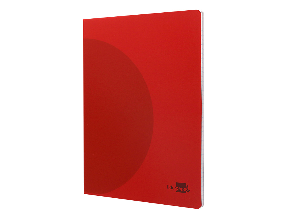 LIBRETA LIDERPAPEL 360 TAPA DE PLASTICO A4 48 HOJAS 90GR CUADRO 3MM CON MARGEN COLORES SURTIDOS