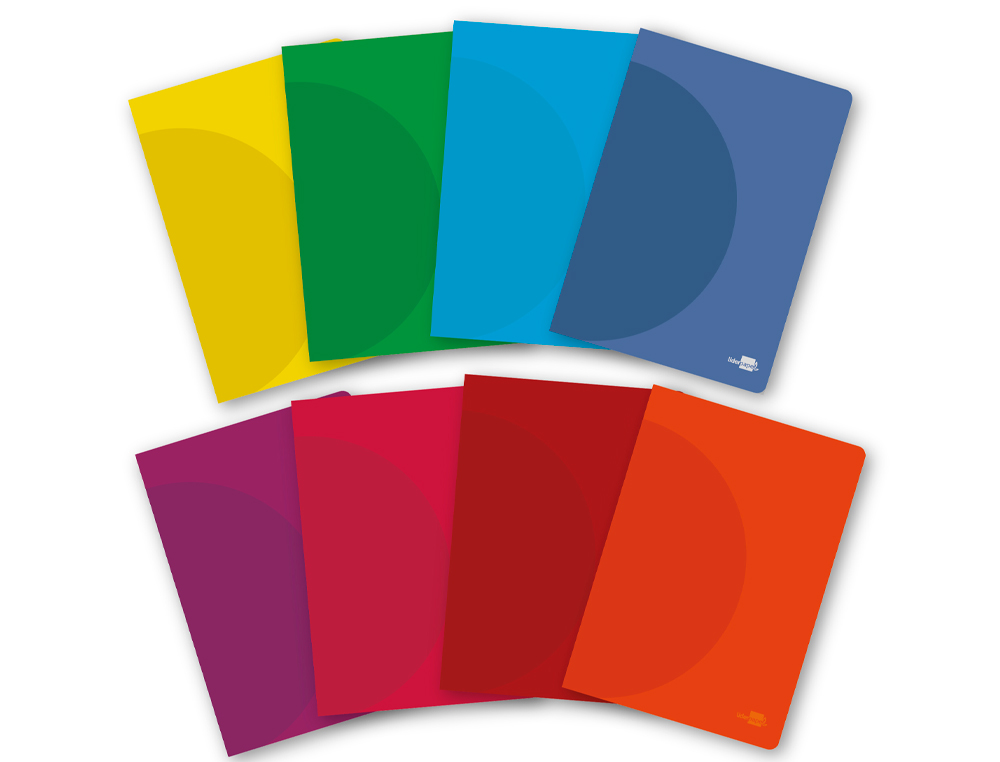 LIBRETA LIDERPAPEL 360 TAPA DE PLASTICO A5 48 HOJAS 90GR RAYADO N46 COLORES SURTIDOS