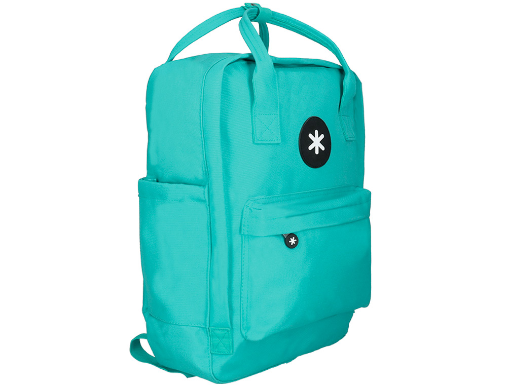 MOCHILA ANTARTIK 2 ASAS Y BOLSILLOS EXTERIORES MENTA 300X115X390 MM
