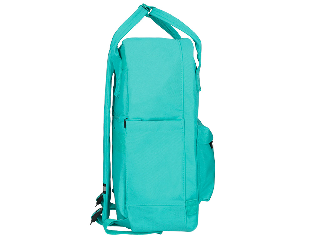 MOCHILA ANTARTIK 2 ASAS Y BOLSILLOS EXTERIORES MENTA 300X115X390 MM
