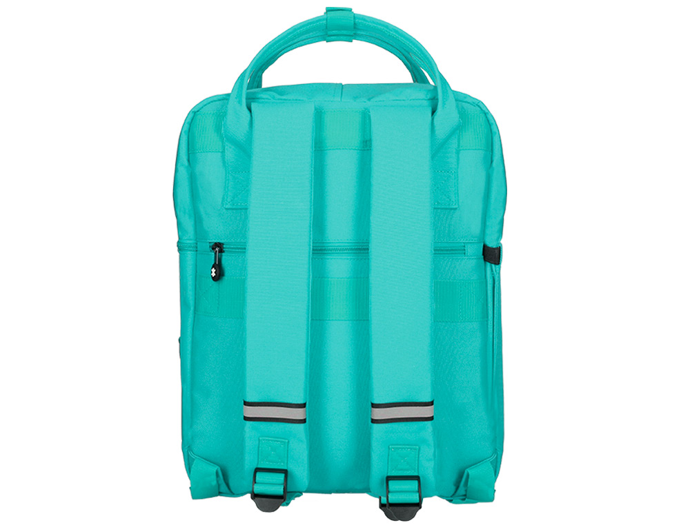 MOCHILA ANTARTIK 2 ASAS Y BOLSILLOS EXTERIORES MENTA 300X115X390 MM