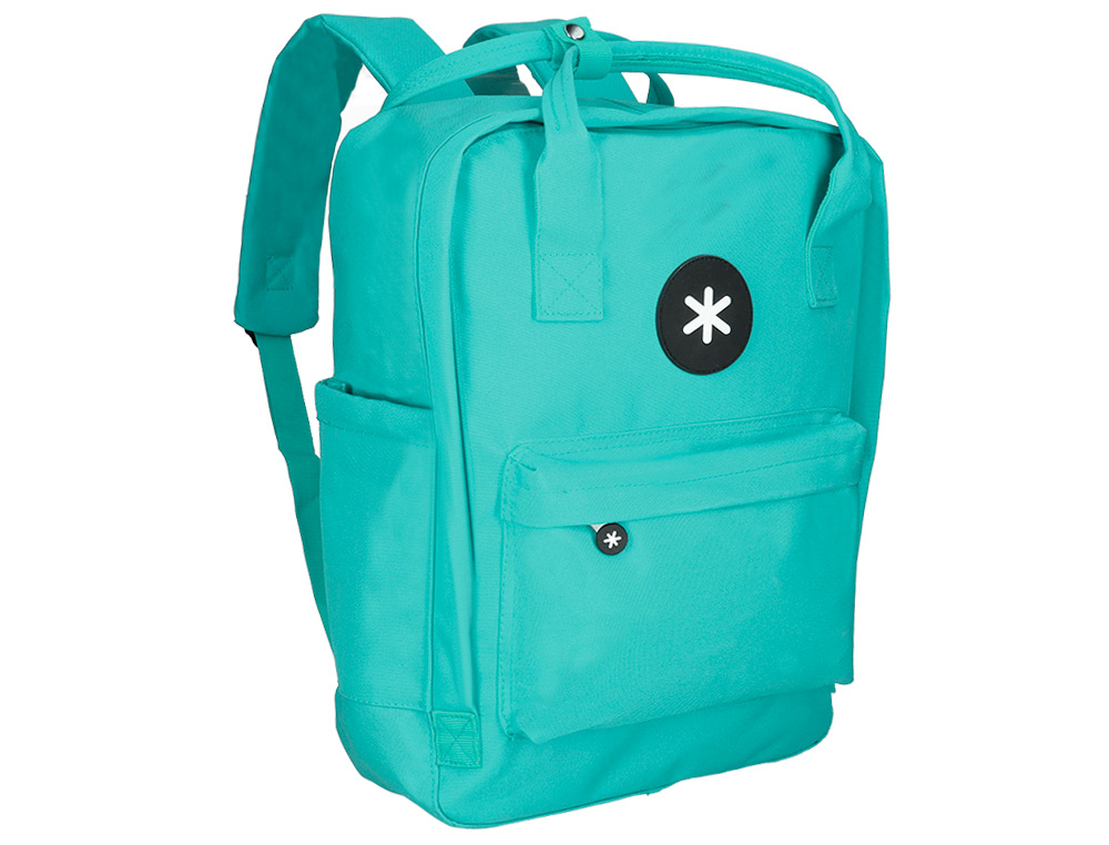 MOCHILA ANTARTIK 2 ASAS Y BOLSILLOS EXTERIORES MENTA 300X115X390 MM