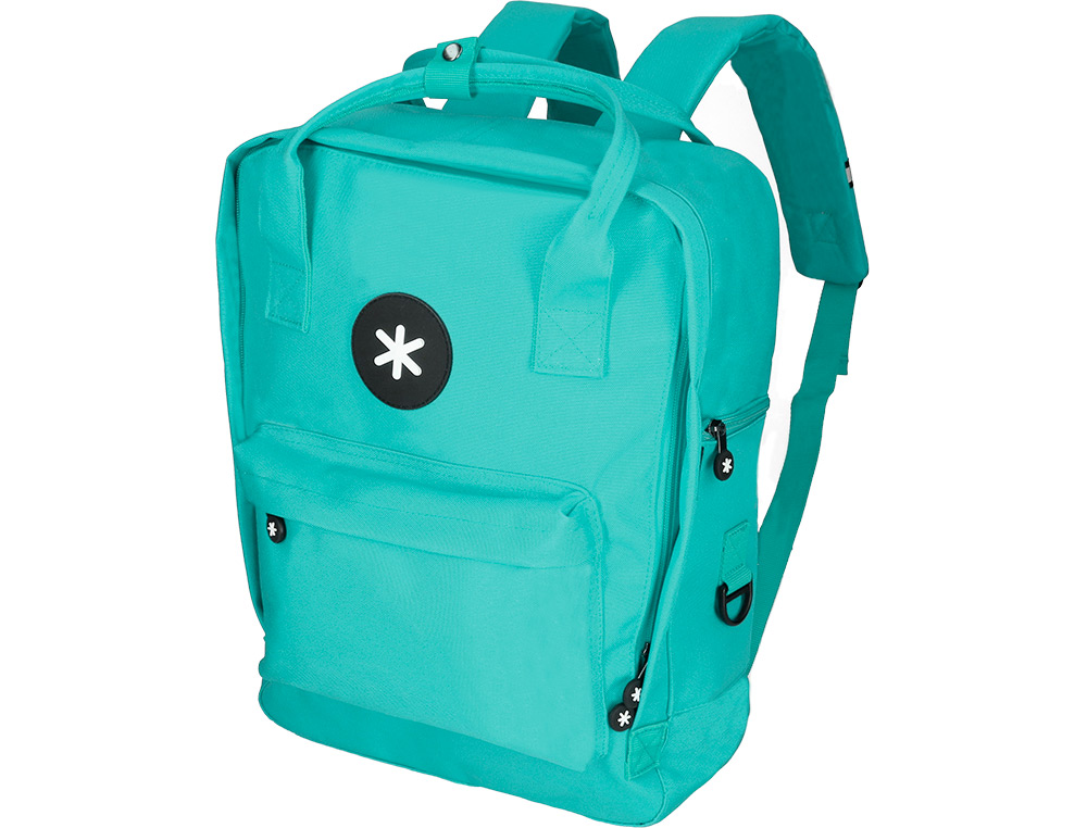 MOCHILA ANTARTIK 2 ASAS Y BOLSILLOS EXTERIORES MENTA 300X115X390 MM