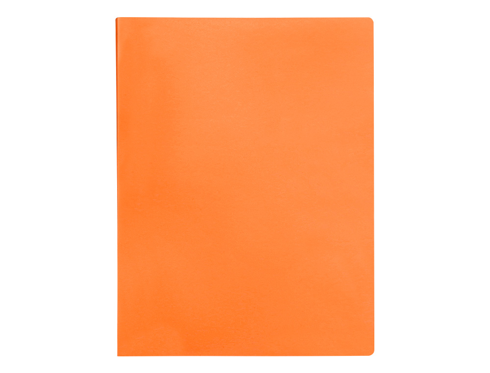CARPETA LIDERPAPEL ESCAPARATE 30 FUNDAS POLIPROPILENO DIN A4 NARANJA FLUOR OPACO