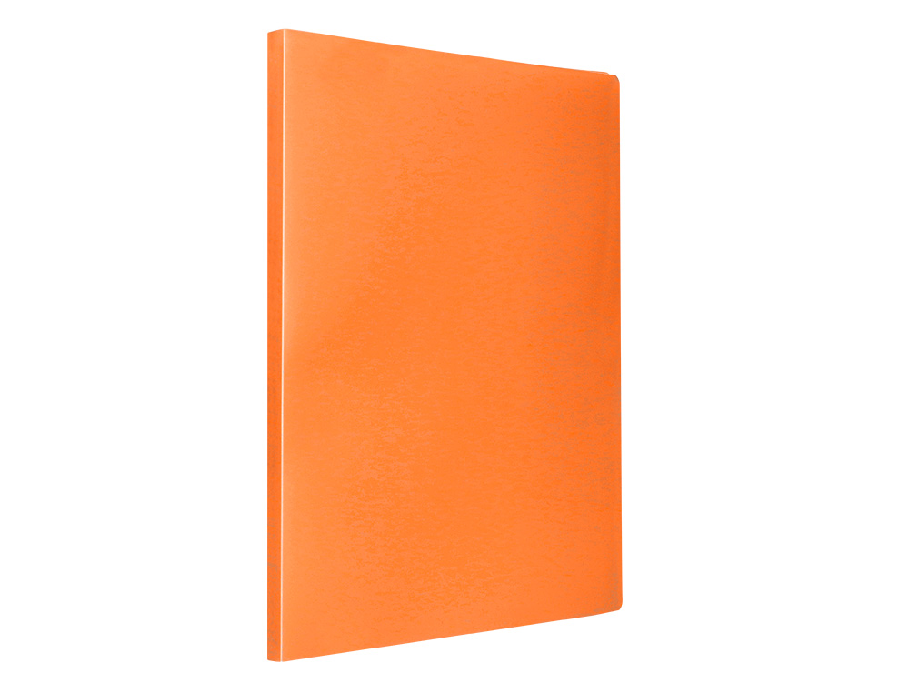 CARPETA LIDERPAPEL ESCAPARATE 30 FUNDAS POLIPROPILENO DIN A4 NARANJA FLUOR OPACO