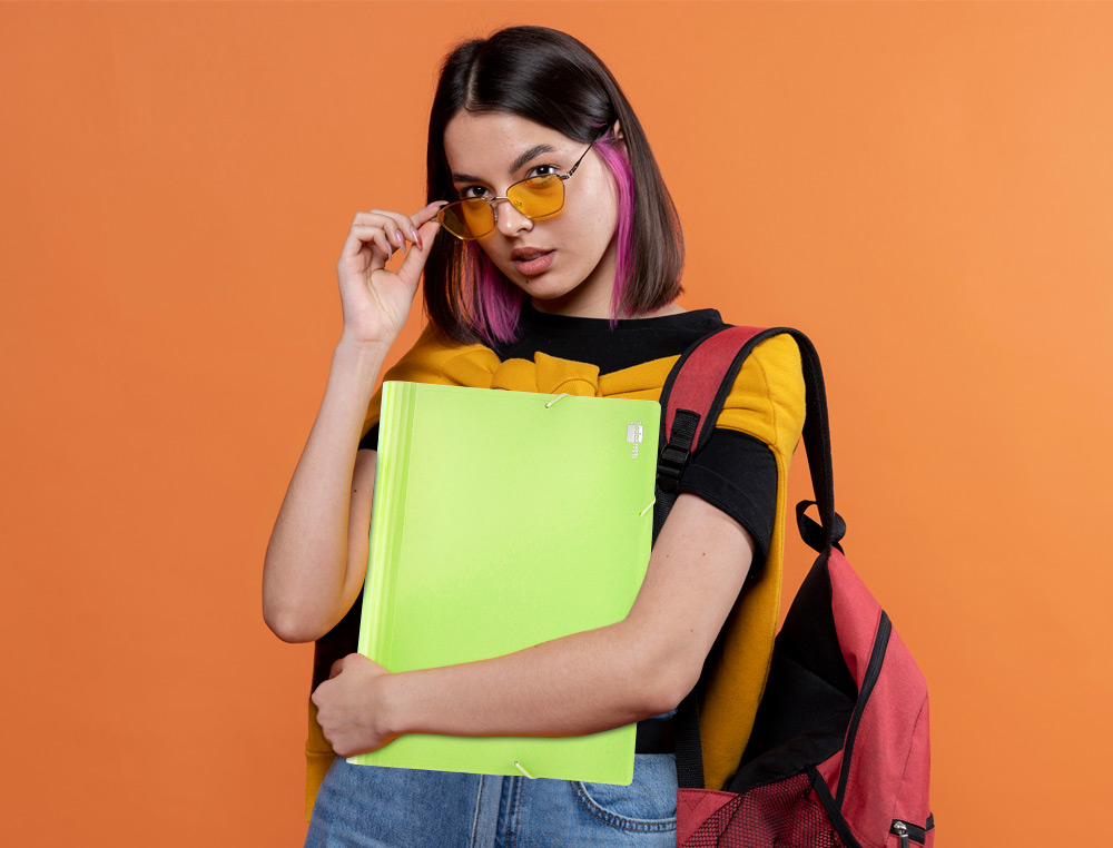 CARPETA LIDERPAPEL CLASIFICADOR FUELLE POLIPROPILENO DIN A4 AMARILLO FLUOR OPACO 13 DEPARTAMENTOS