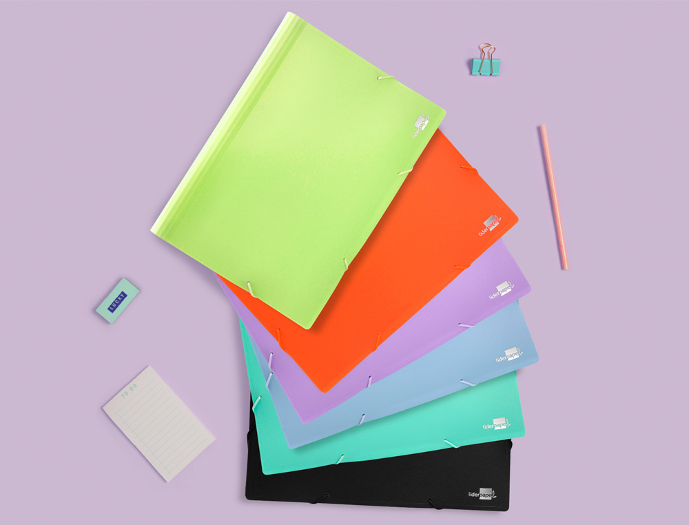 CARPETA LIDERPAPEL CLASIFICADOR FUELLE POLIPROPILENO DIN A4 AMARILLO FLUOR OPACO 13 DEPARTAMENTOS