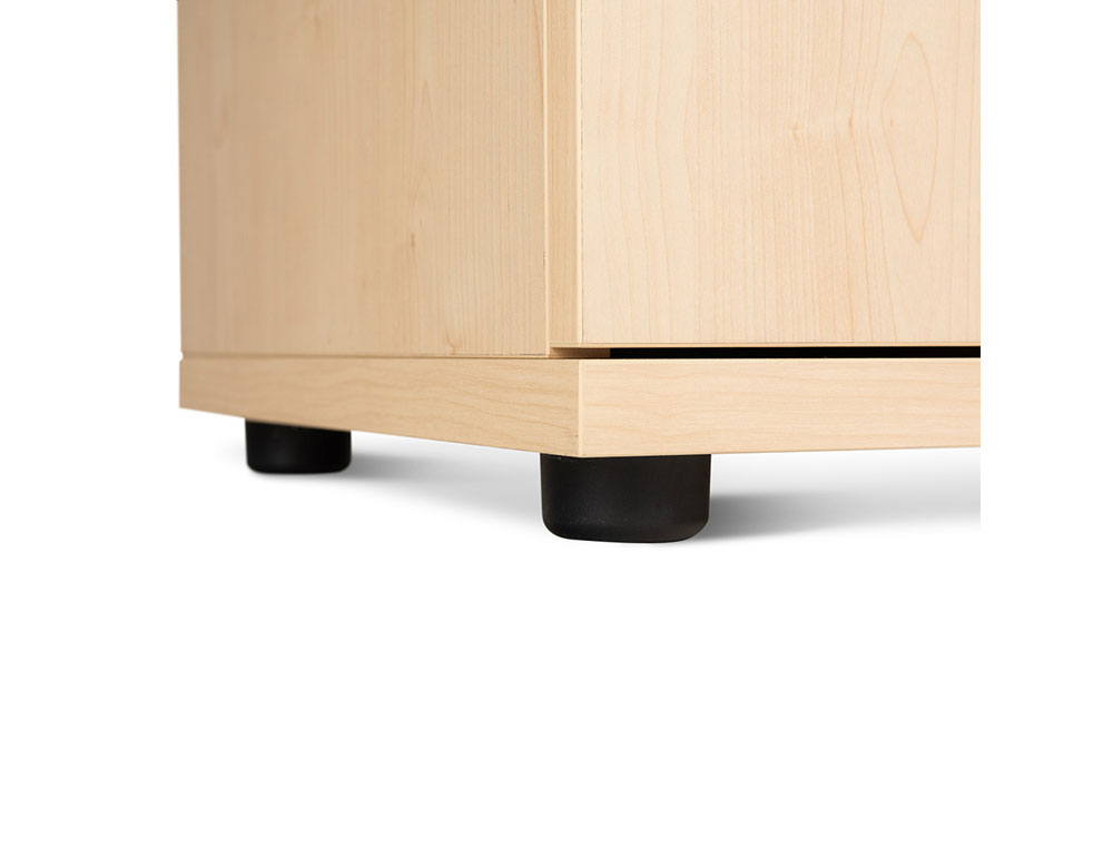 ARMARIO ROCADA CON UN ESTANTES SERIE STORE 78X90X45 CM ACABADO GRIS/HAYA