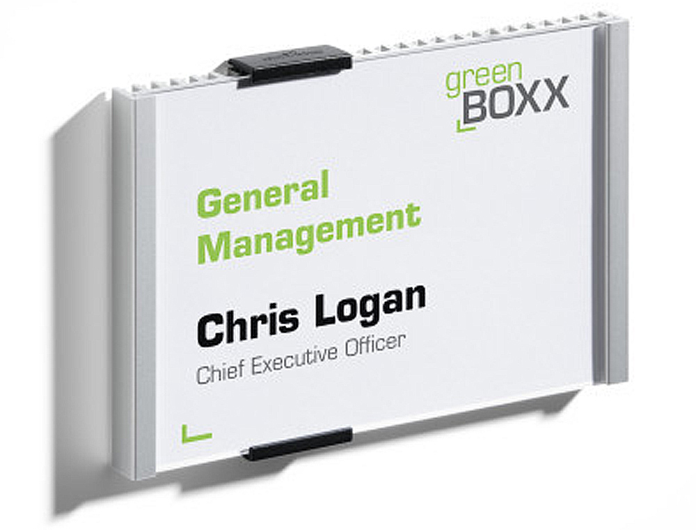 IDENTIFICADOR PORTANOMBRE DURABLE ALUMINIO PLACA ACRILICA ANTIRREFLECTANTE PARA PUERTAS 149X105,5 MM