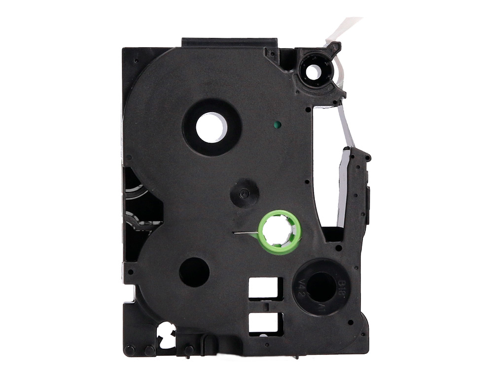 CINTA Q-CONNECT TZE-131 TRANSPARENTE-NEGRO 12MM LONGITUD 8 MT