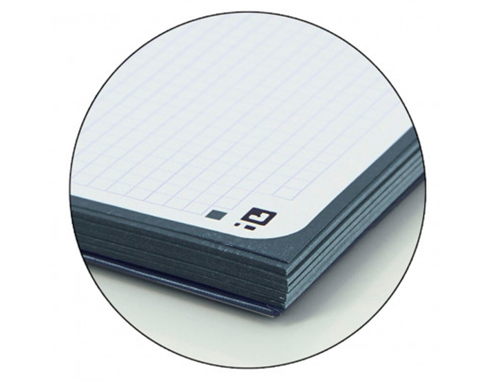 RECAMBIO COLOR 1 OXFORD DIN A4+ 80 HOJAS 90 GR CUADRO 5 MM 4 TALADROS COLOR NEGRO