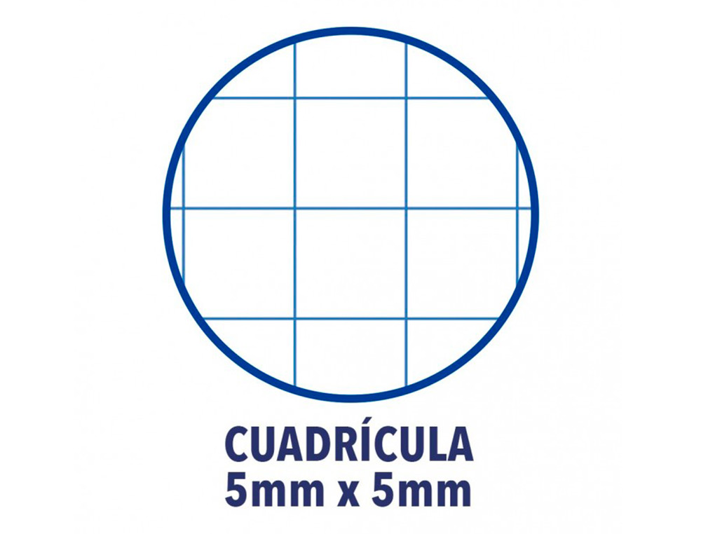 RECAMBIO COLOR 1 OXFORD DIN A4+ 80 HOJAS 90 GR CUADRO 5 MM 4 TALADROS COLOR NEGRO