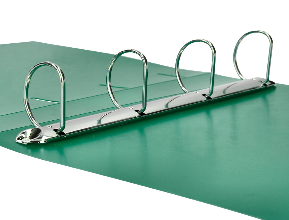 CARPETA LIDERPAPEL 4 ANILLAS MIXTAS 40 MM POLIPROPILENO DIN A4 VERDE TRANSLUCIDO