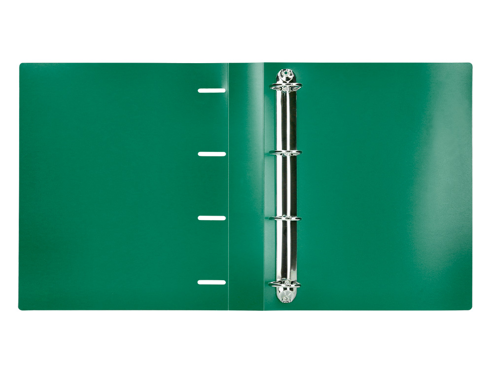 CARPETA LIDERPAPEL 4 ANILLAS MIXTAS 40 MM POLIPROPILENO DIN A4 VERDE TRANSLUCIDO