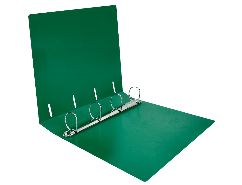 CARPETA LIDERPAPEL 4 ANILLAS MIXTAS 40 MM POLIPROPILENO DIN A4 VERDE TRANSLUCIDO