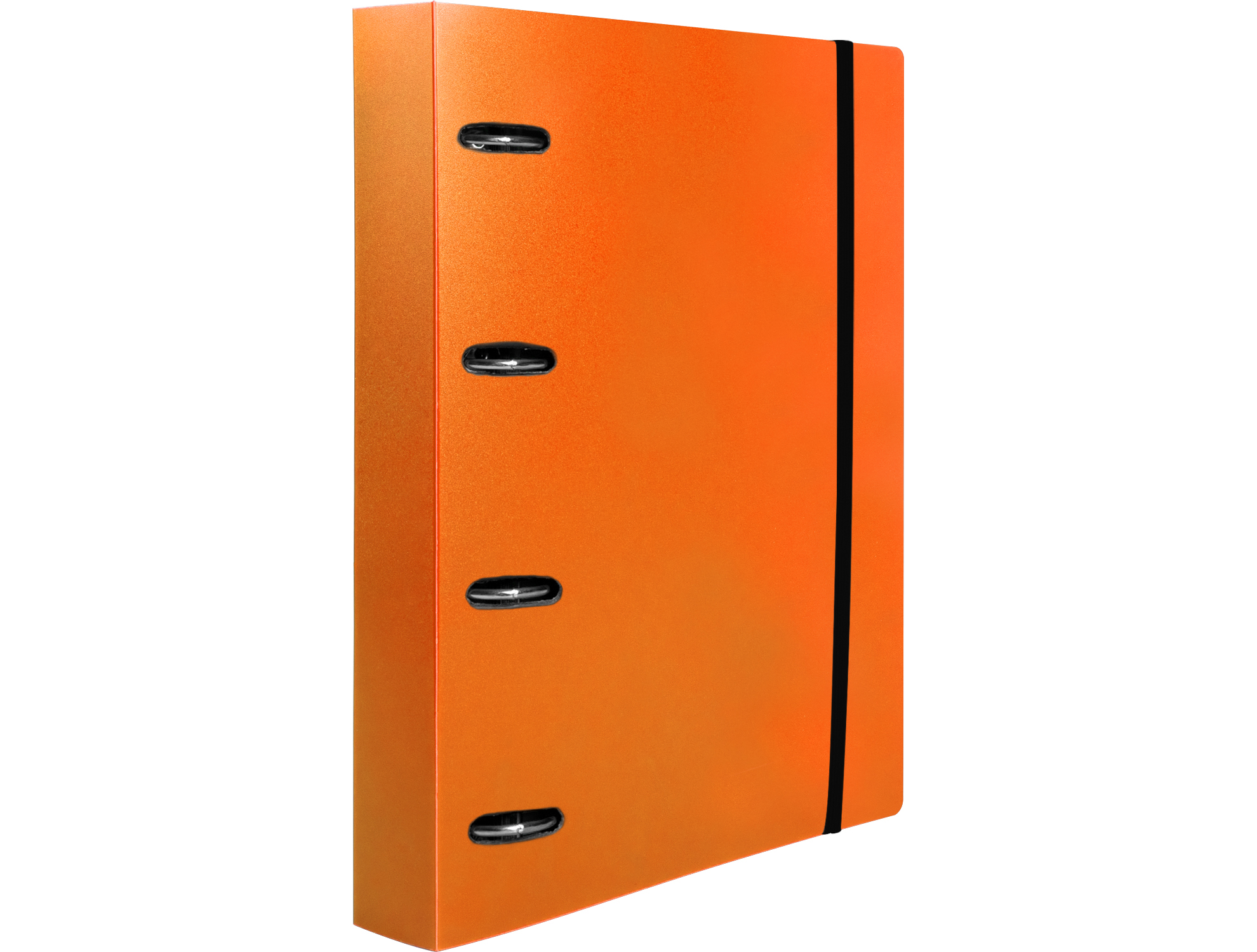 CARPETA CON RECAMBIO LIDERPAPEL A4 CUADRO 5MM 100 HOJAS 80G POLIPROPILENO 4 ANILLAS 40MM NARANJA FLUOR