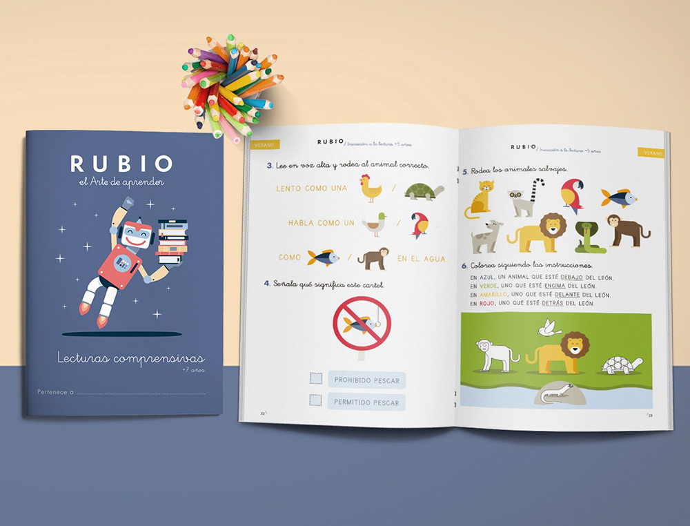 CUADERNO RUBIO LECTURAS COMPRENSIVAS + 7 AÑOS