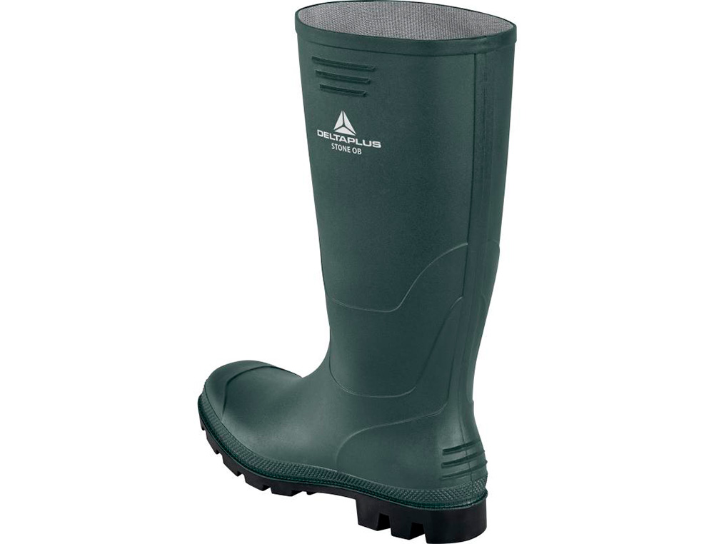 BOTAS DELTAPLUS DE SEGURIDAD STONE PVC VERDE SUELA DE TACOS TALLA 41