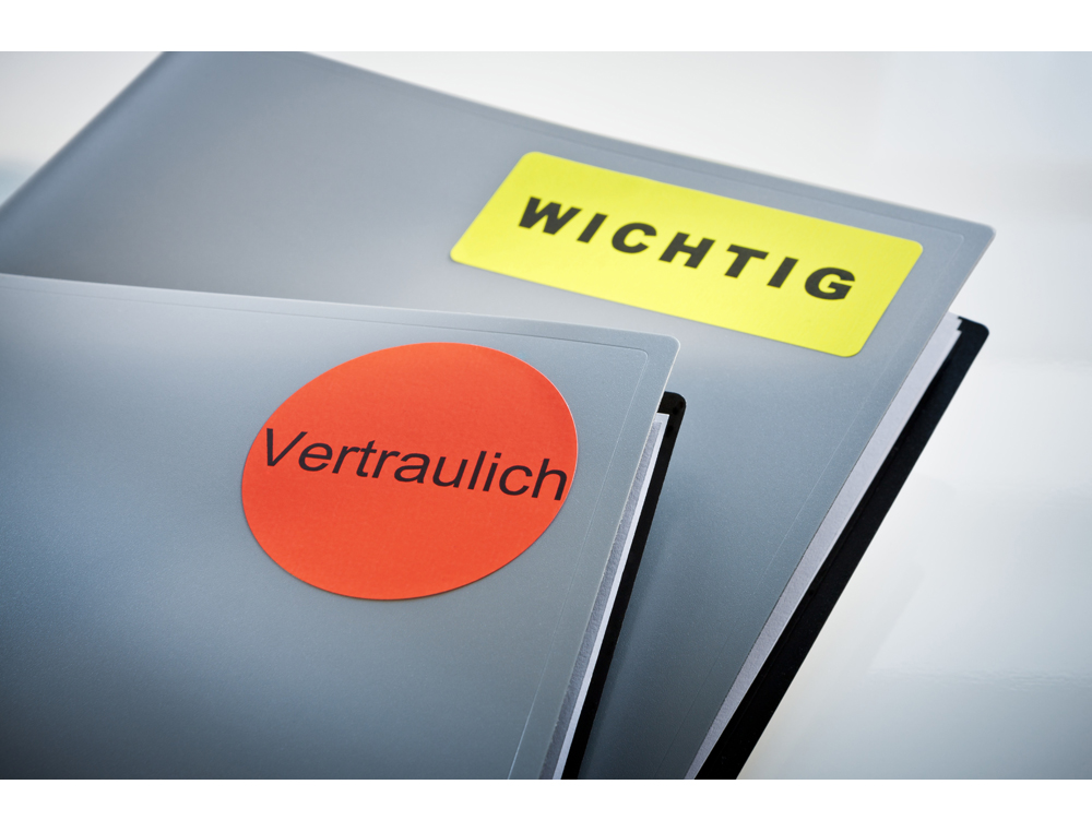 ETIQUETA ADHESIVA TICO AMARILL O FLUORESCENTES PERMANENTE FSCLASER/INKJET/FOTOCOPIA 200X142MM CAJA DE 140 UNIDADES