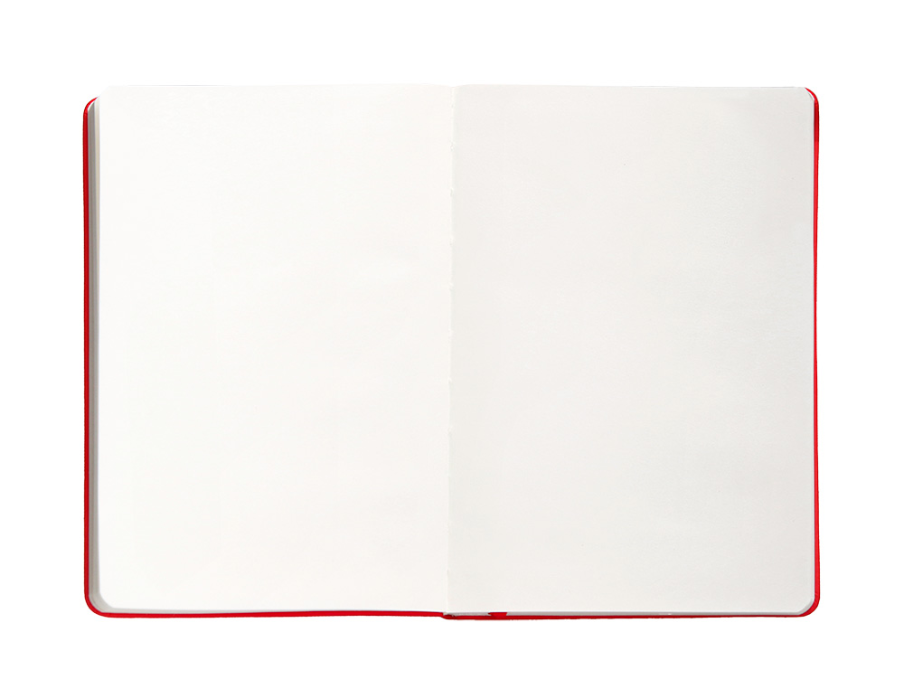 CUADERNO CON GOMILLA ANTARTIK NOTES TAPA DURA A4 HOJAS LISAS ROJO 100 HOJAS 80 GR FSC