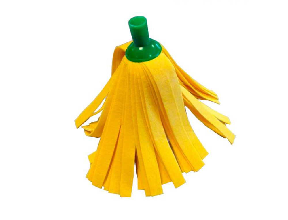FREGONA DE TIRAS AMARILLAS SUPER ABSORBENTE USO DOMESTICO Y PROFESIONAL