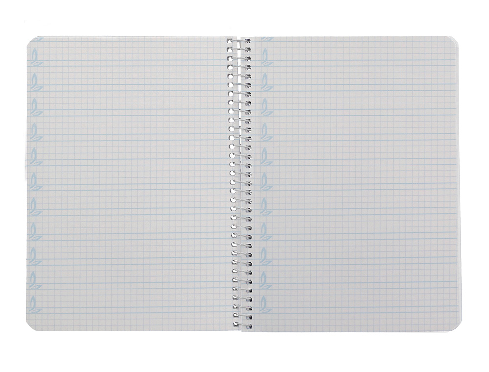 CUADERNO ESPIRAL LIDERPAPEL A5 PAUTAGUIA TAPA BLANDA 40H 75GR CUADRO PAUTADO 4MM COLOR LILA