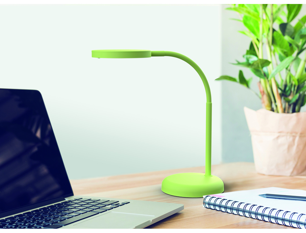 LAMPARA DE ESCRITORIO MAUL LED 5W 769LM LUZ CALIDA BRAZO Y CABEZAL GIRATORIOS VERDE