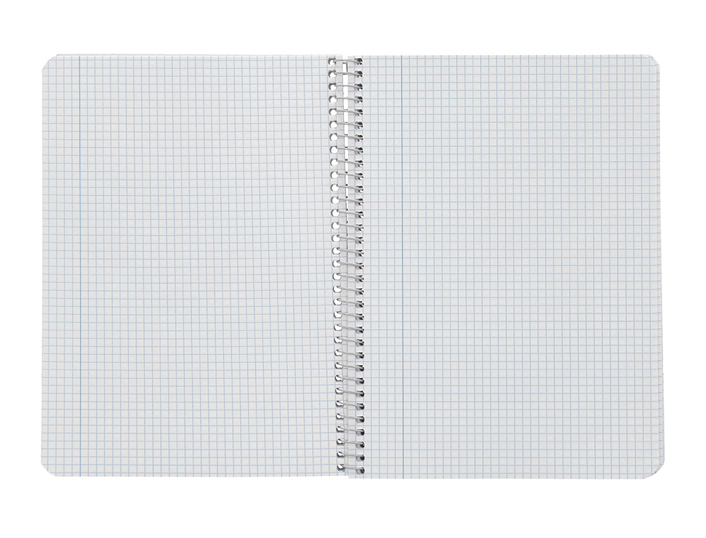 CUADERNO ESPIRAL LIDERPAPEL A4 WITTY TAPA DURA 80H 90GR CUADRO 4MM CON MARGEN COLOR ROSA