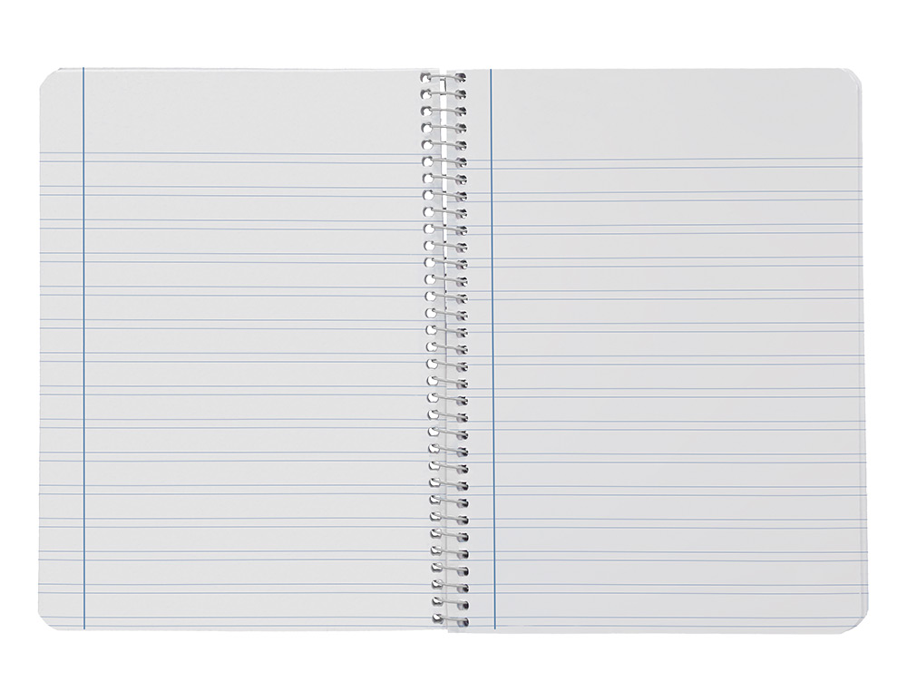 CUADERNO ESPIRAL LIDERPAPEL A5 SMART TAPA BLANDA 80H 75GR PAUTA 3,5MM CON MARGEN COLORES SURTIDOS