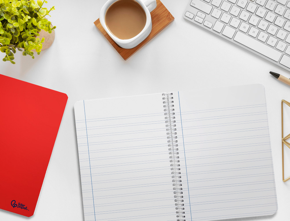 CUADERNO ESPIRAL LIDERPAPEL A5 SMART TAPA BLANDA 80H 75GR PAUTA 3,5MM CON MARGEN COLORES SURTIDOS