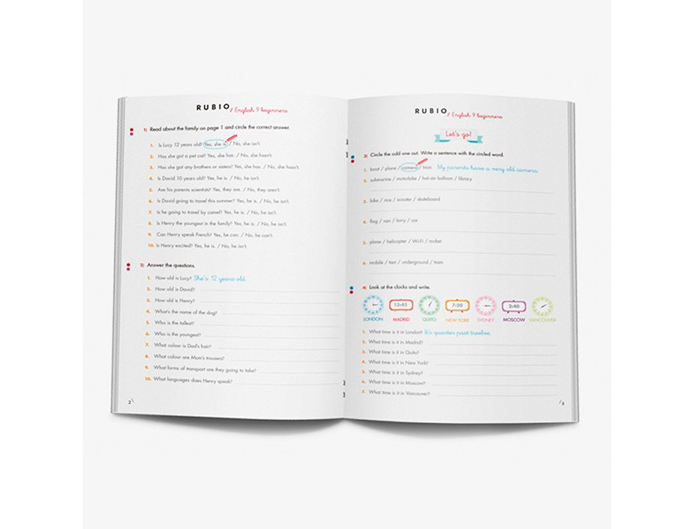 CUADERNO RUBIO ENGLISH 9 YEARS BEGINNERS