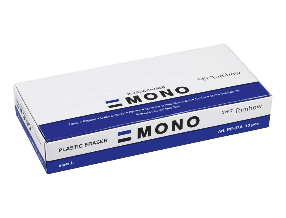 GOMA DE BORRAR TOMBOW PVC MONO TAMAÑO L