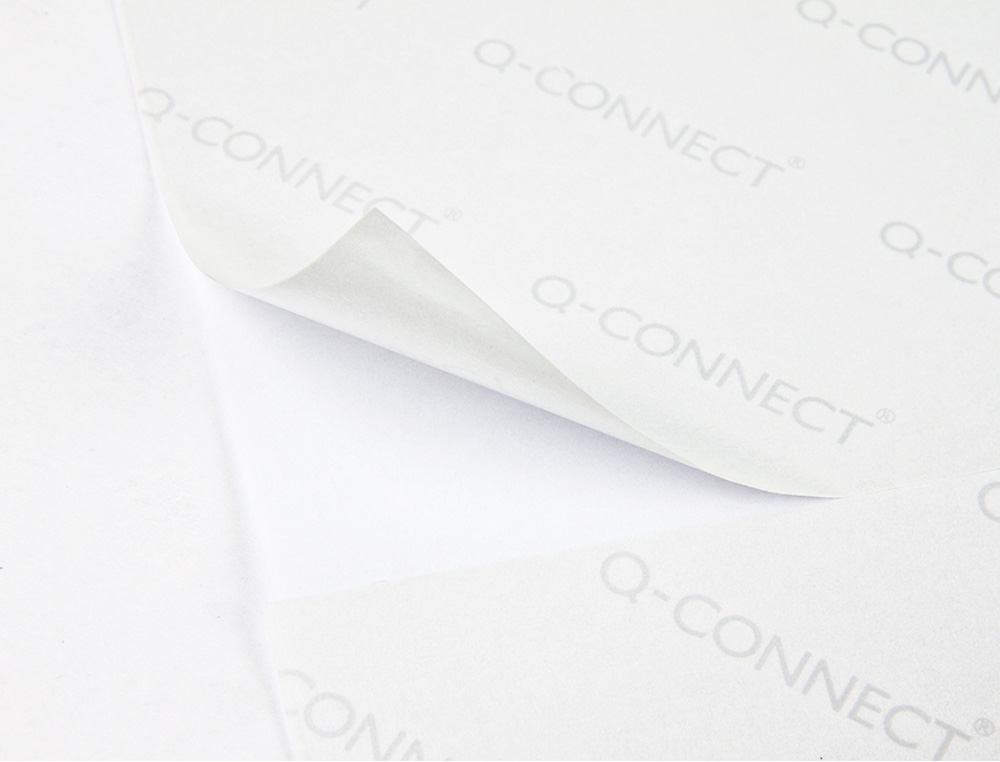 ETIQUETA ADHESIVA Q-CONNECT KF10660 TAMAO 105X148,5 MM FOTOCOPIADORA LASER INK-JET CAJA CON 100 HOJAS DIN A4