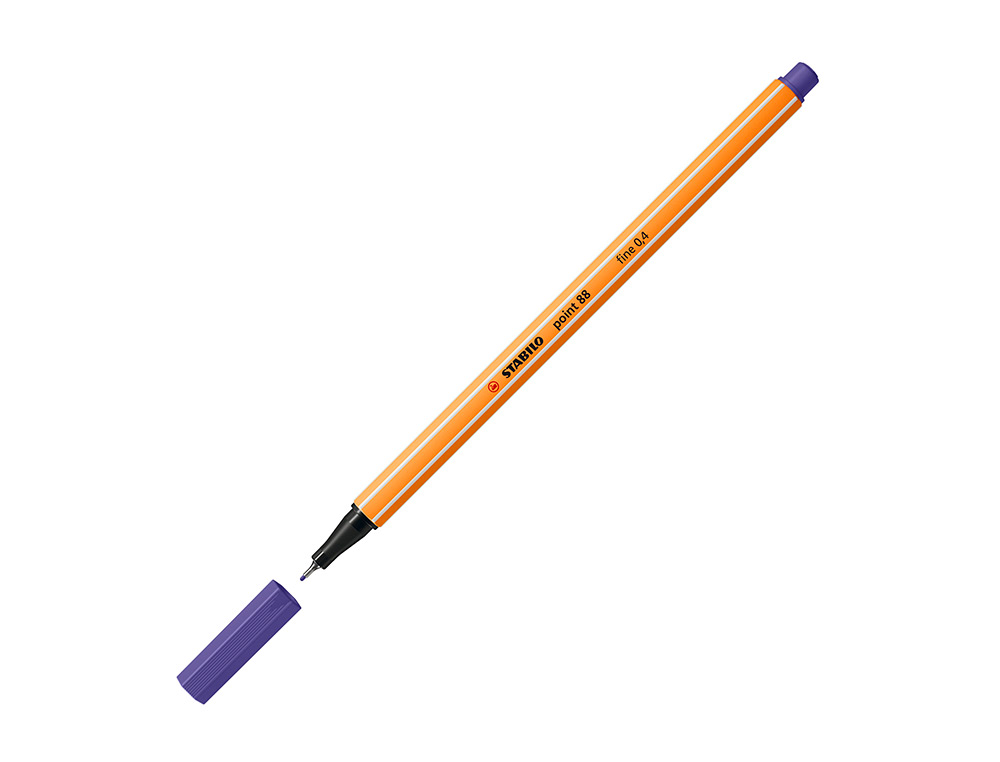 ROTULADOR STABILO PUNTA DE FIB RA POINT 88 VIOLETA PUNTA FINA 0,4MM