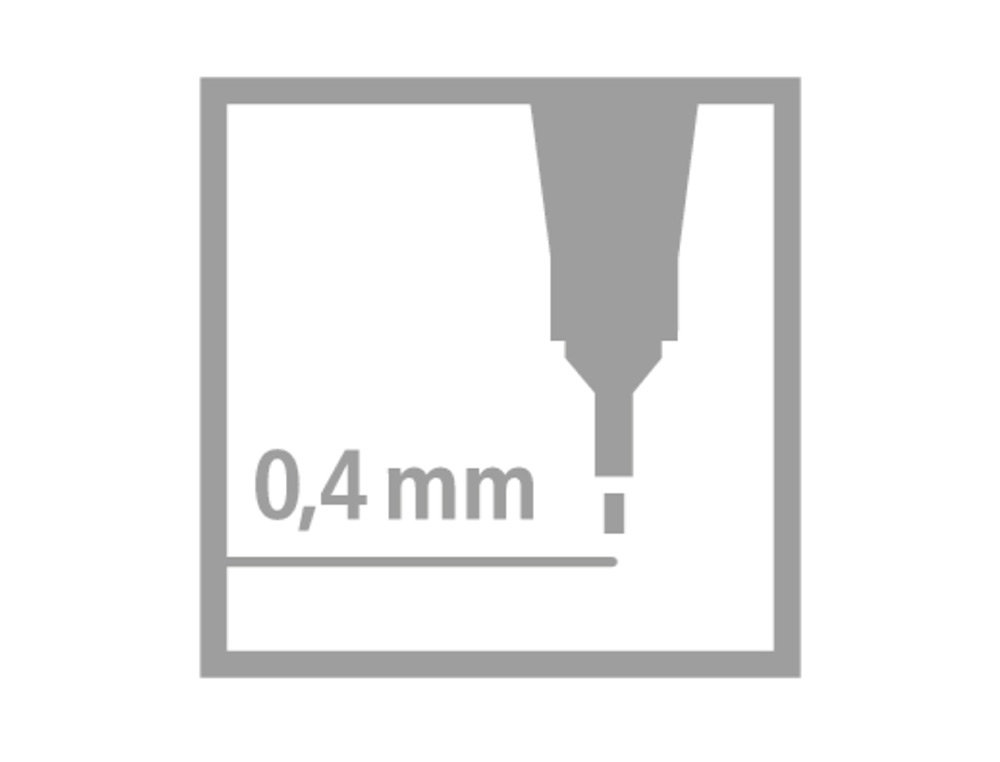 ROTULADOR STABILO PUNTA DE FIB RA POINT 88 VIOLETA PUNTA FINA 0,4MM