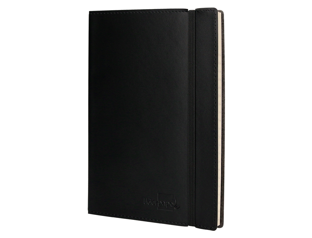 LIBRETA INDICE LIDERPAPEL SIMILPIEL A5 120 HOJAS 70GR COLOR NEGRO