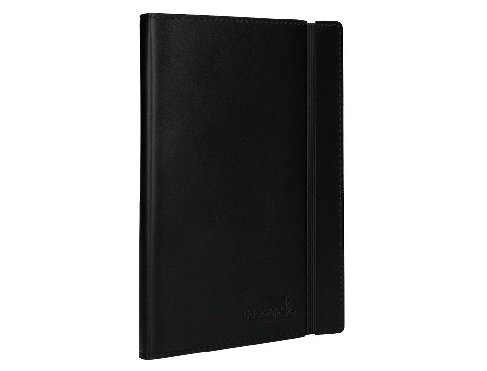 LIBRETA INDICE LIDERPAPEL SIMILPIEL A5 120 HOJAS 70GR COLOR NEGRO