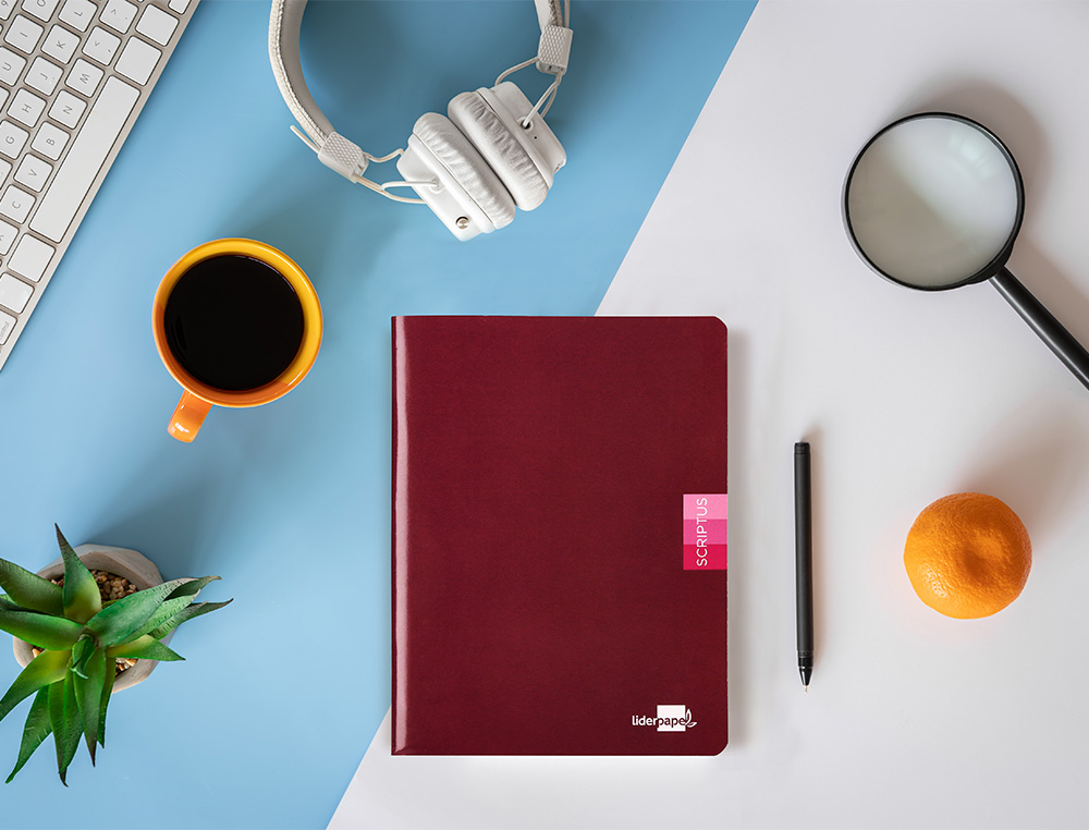 LIBRETA LIDERPAPEL SCRIPTUS A5 PLUS 48 HOJAS 90GR PAUTA 4ª 3.5MM CON MARGEN