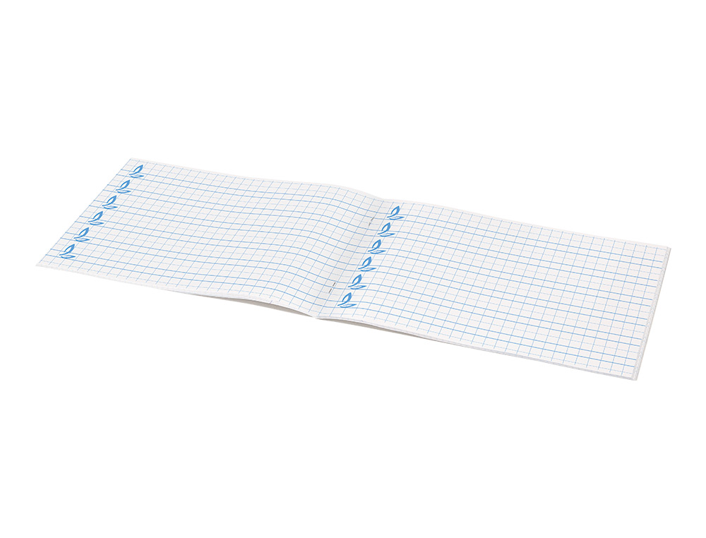 LIBRETA LIDERPAPEL PAUTAGUIA TAPA CARTONCILLO 32 HOJAS DIN A5 70GR CUADRICULADO PAUTADO 8 MM APAISADO CON MARGEN