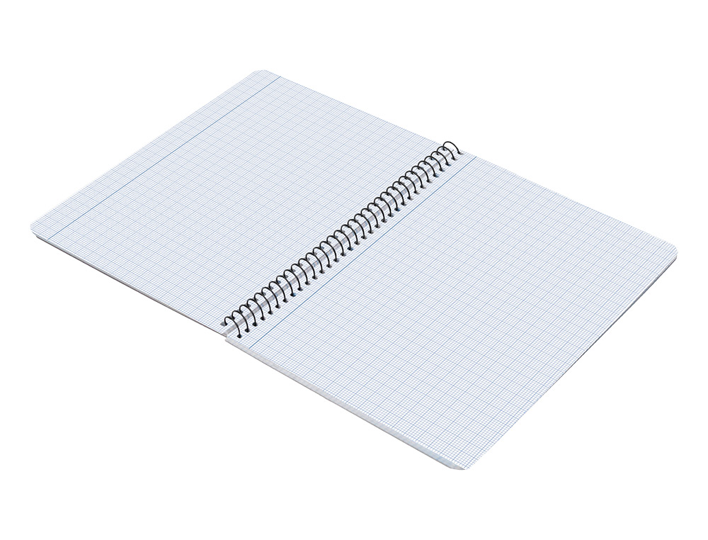 CUADERNO ESPIRAL LIDERPAPEL CUARTO PAUTAGUIA TAPA BLANDA 40H 75GR CUADRO PAUTADO 2,5MM CON MARGEN COLORES SURTIDOS
