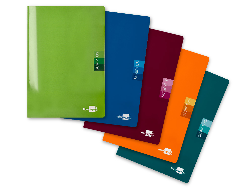LIBRETA LIDERPAPEL SCRIPTUS A5 PLUS 48 HOJAS 90GR RAYADO MONTESSORI 3,5MM CON MARGEN COLORES SURTIDOS