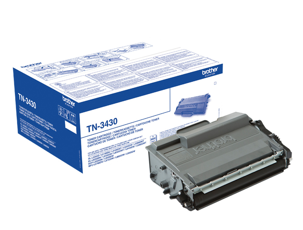 TONER BROTHER TN-3430 DCP-L5500DN / DCP-L6600DW / HL-L5000D / MFC-L5700 NEGRO 3000 PAG