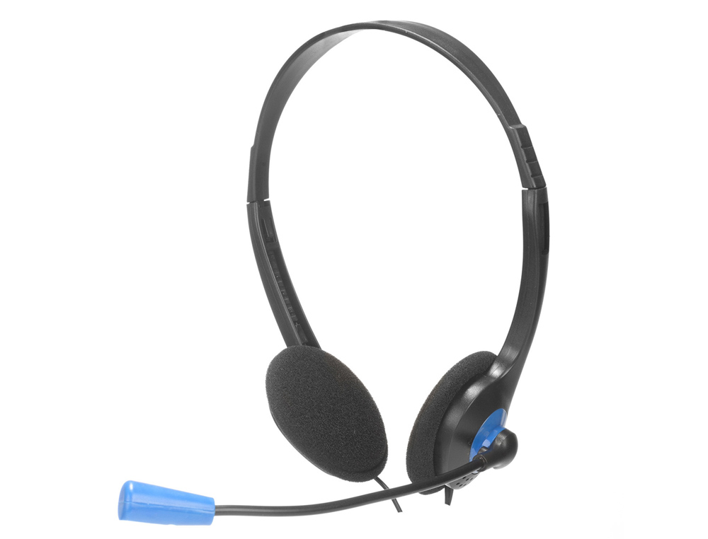 AURICULAR NGS HEADSET MS103 CON MICROFONO Y CONTROL VOLUMEN COLOR NEGRO