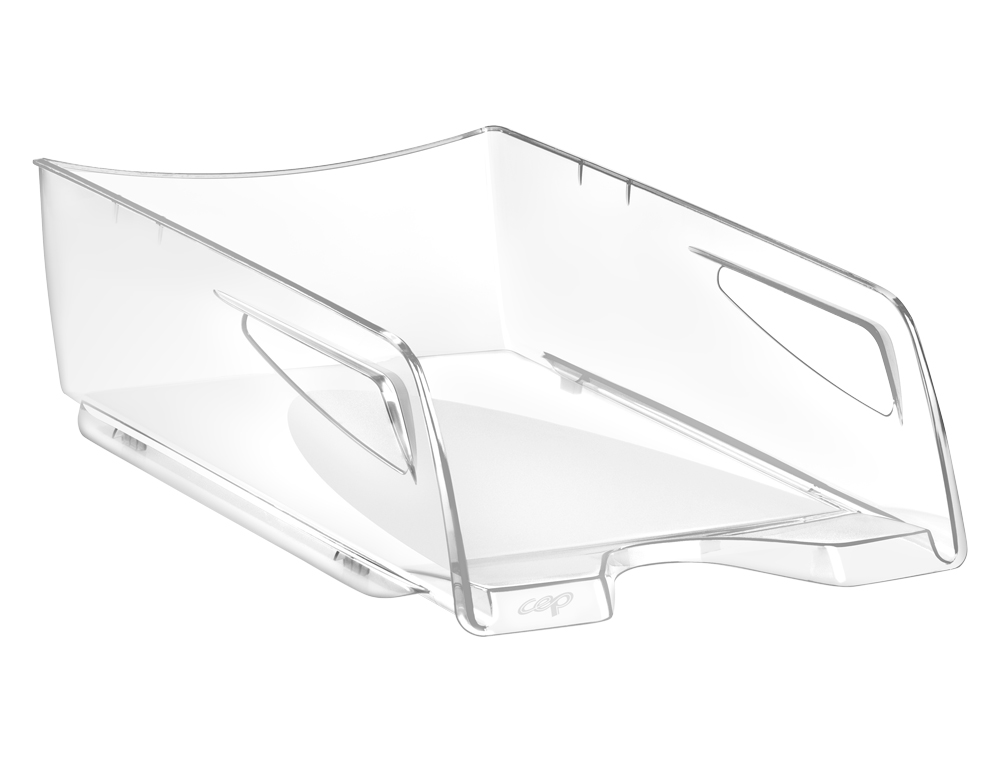 BANDEJA SOBREMESA CEP PLASTICO TRANSPARENTE 348X257X66 MM