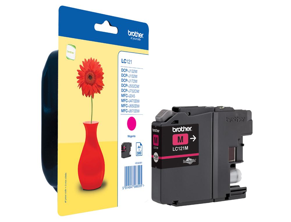 INK-JET BROTHER DCP-J132W/152W/552DW/752DW & MFC-J470DW/650DW/870DW MAGENTA -300 PAG