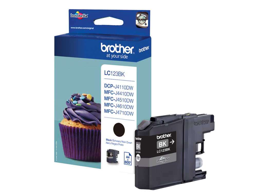 INK-JET BROTHER DCP-J132W/152W/552DW/752DW MFC-J470DW/650DW/870DW NEGRO -600 PAG