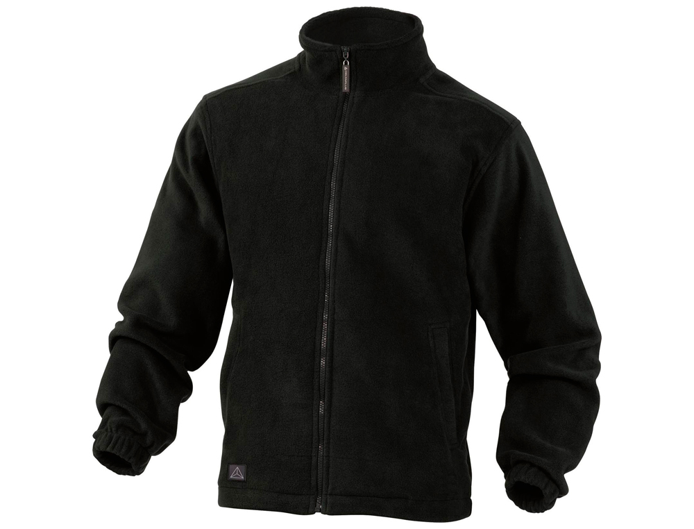 CHAQUETA DELTAPLUS POLAR CON CREMALLERA 2 BOLSILLOS COLOR NEGRO TALLA XXL
